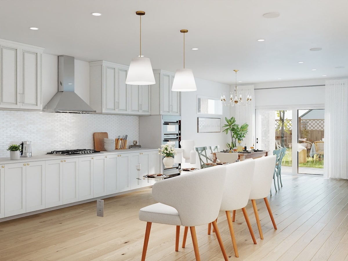 wizualizacja klasycznej kuchni